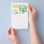 Zomer kamp flyer (Hand)