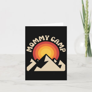 Zomer Kamp Vakantie Camping Moederdag Cute Kaart