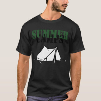 Zomer kamp vrienden t-shirt