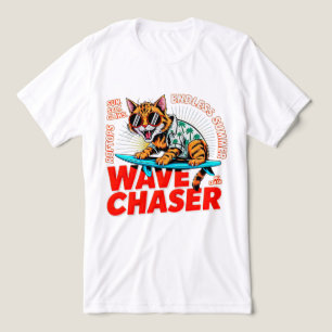 Zomer Kat Golfjager - Cool Surfende Kat Cadeau Tri-Blend Shirt