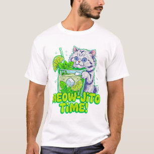 Zomer Kat Miauw Jito Tijd – Grappig Strand Cadeau T-shirt