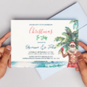 Zomer Kerstman I Kerstmis in juli Kaart