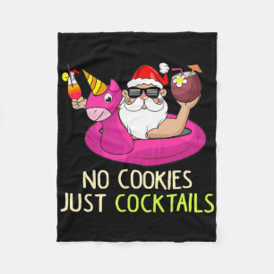 Zomer Kerstman Kerstmis in juli Geen koekjes Allee Fleece Deken