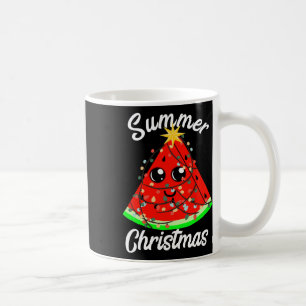 Zomer Kerstmis In Juli Watermeloen Fruitboom Tropi Koffiemok