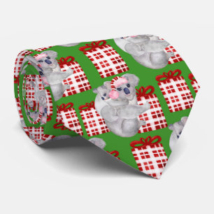 Zomer Kerstmis Koala's Groen Stropdas