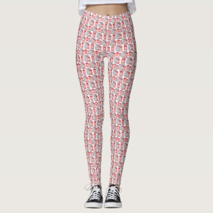 Zomer Kerstmis Koala's Witte Leggings