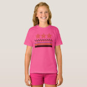 Zomer Kinder Drie-Sterren Stripes T-shirt (Voorkant volledig)