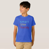 Zomer Kinder Smart Zoals papa Peuter T-shirt (Voorkant volledig)