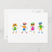 Zomer Kinderen Briefkaart (Voorkant / Achterkant)