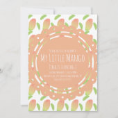 Zomer Kleine Mango Tropische Uitnodiging (Voorkant)