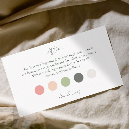 Zomer Kleur Dot Bruiloft Kleding Jurk Code Informatiekaartje