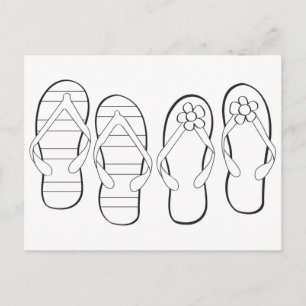 Zomer Kleurend Briefkaart