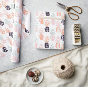 Zomer kleurrijk ananas fruit patroon cadeaupapier