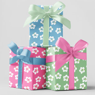 Zomer Kleurrijk Tropisch Bloempatroon Inpakpapier Vel