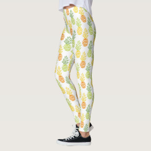 Zomer kleurrijke ananas fruit multikleurig patroon leggings