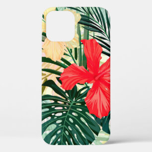 Zomer kleurrijke hawaiian naadloos patroon met tro iPhone 12 hoesje