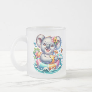 Zomer Koala Sublimatie Clipart-97702 Matglas Koffiemok