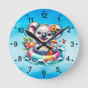 Zomer Koala Sublimatie Clipart-97702 Ronde Klok