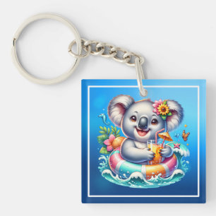 Zomer Koala Sublimatie Clipart-97702 Sleutelhanger