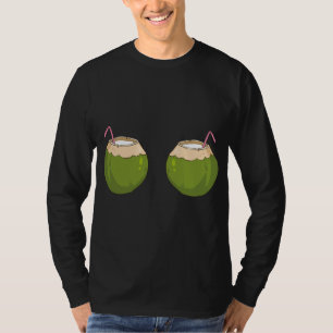 Zomer Kokosnoot Bra Grappige Kokosnoot T-shirt