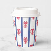 Zomer kreeft thema papier cup papieren bekers (Rechts)
