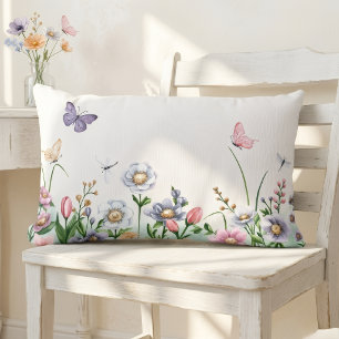 Zomer Kussen met Bloemen – 33 x 53 cm voor Bank