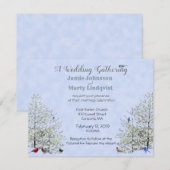 Zomer/Lente bruiloft-Natuur Thema: Kaart (Voorkant / Achterkant)