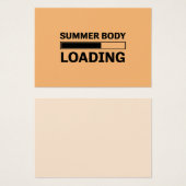 Zomer Lichaam Laden Grappige Sport Gym Visitekaartje (Voorkant /achterkant)