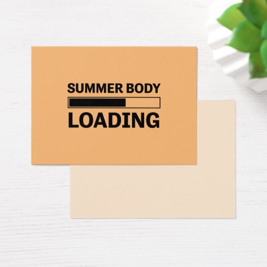 Zomer Lichaam Laden Grappige Sport Gym Visitekaartje (Bureau)