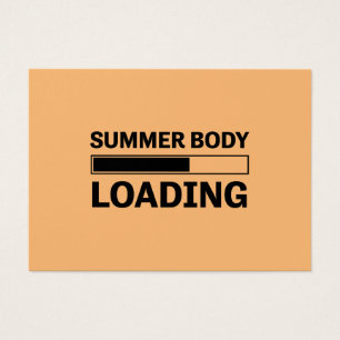 Zomer Lichaam Laden Grappige Sport Gym Visitekaartje