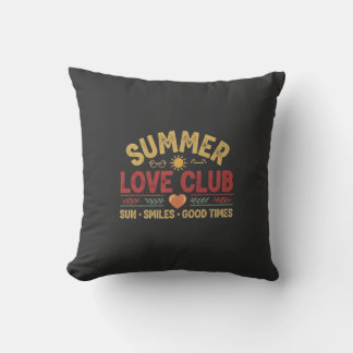 Zomer Liefde Club Vintage Retro Zomer Kussen