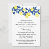 Zomer Limoen Brunch Bruiloft Kaart (Voorkant)