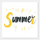 Zomer Logo - Zomer Tekstontwerp Behang (Voorkant)
