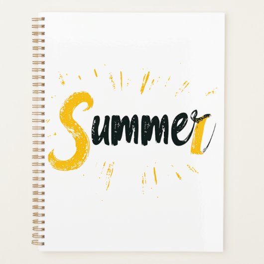 Zomer Logo - Zomer Tekstontwerp Planner (Voorkant)