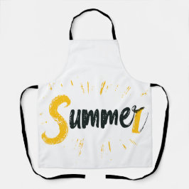 Zomer Logo - Zomer Tekstontwerp Schort