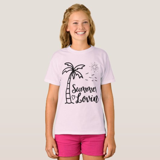 Zomer Lovin’ Beach Vibes T-shirt (Voorkant volledig)
