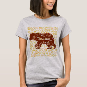 Zomer Madeliefjes Beer Mama Dameskleding T-shirt