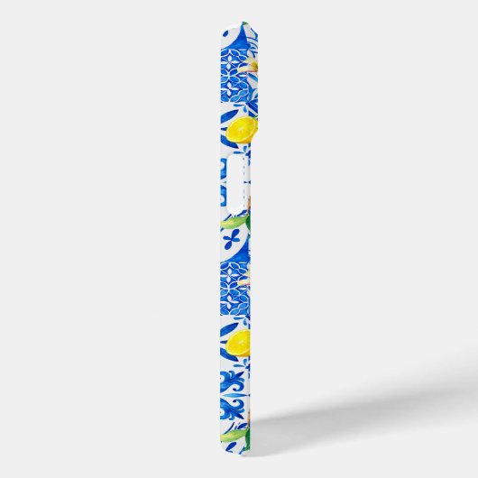 Zomer majolica blauw Siciliaanse citrus Mediterraa Case-Mate iPhone Case (Achterkant / Rechts)