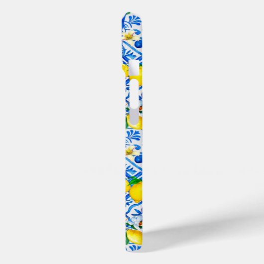 Zomer majolica blauw Siciliaanse citrus Mediterraa Case-Mate iPhone Case (Achterkant / Links)