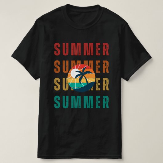 Zomer Mannen T-shirt (Design voorkant)