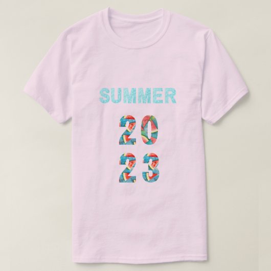 Zomer mannen vrouwen t-shirt (Design voorkant)