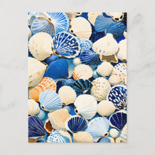 Zomer Marine Seashells Feestdagenkaart