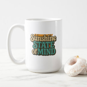 Zomer Mug van de Zonneschijnstaat, Retro Strand Ko Koffiemok