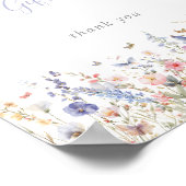 Zomer Multicolor Wildflower Kaarten en geschenken Poster (Hoek)