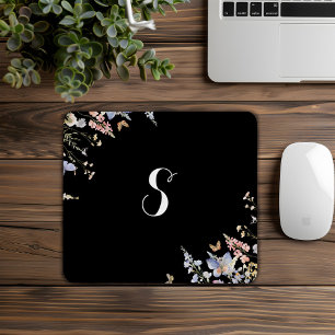 Zomer Multicolor Wildflower Monogram Eenvoudig Muismat