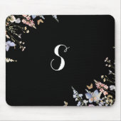 Zomer Multicolor Wildflower Monogram Eenvoudig Muismat (Voorkant)