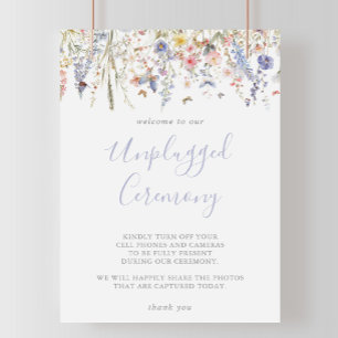 Zomer Multicolor Wildflower Unplugged Ceremony Poster