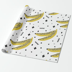 Zomer naadloos patroon met bananen in pop art st cadeaupapier