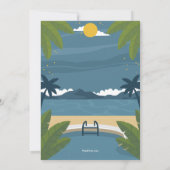 Zomer Nacht Party Uitnodiging (Achterkant)