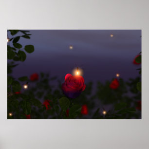 Zomer Nachtlichten Print